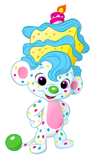Candy with App BirthdayLand Birthdaykins Birthday Plush Stuffed Animal Toy 